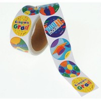 Lot Of 100 Assorted Graduation Theme Stickers on sale Lot Of 100 Assorted Graduation Theme Stickers on sale