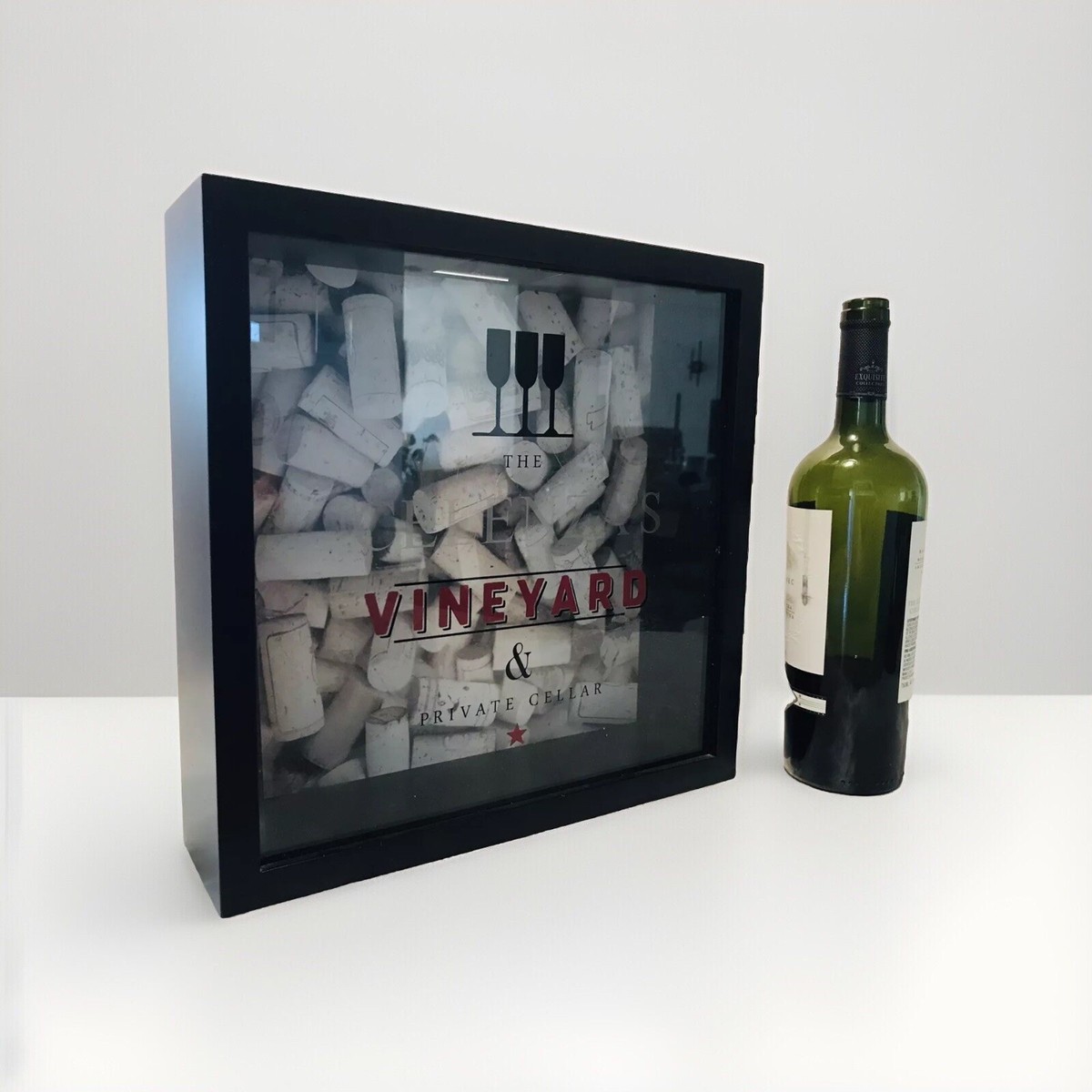 WINE CORK DISPLAY HOLDER LARGE STORAGE Inches