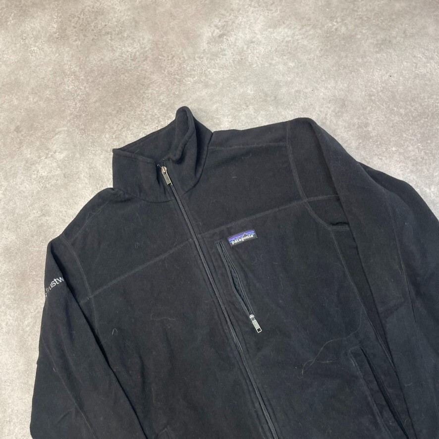 Patagonia Fleece Womens Medium Y2K Full Zip Outdoor Jacket, Black image 3