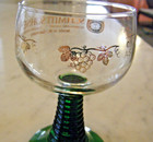 Bockling Valckenberg 1786,(1) & Schmitt Sohne wineglass, green beehive stem(2) 3 — photo 7