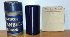 EDISON BLUE AMBEROL CYLINDER RECORD #2382 WHISTLING PETE - GOLDEN & HUGHES