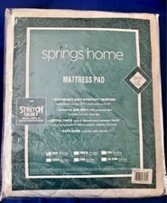NEW - SPRINGS HOME TWIN MATTRESS PAD/COVER - Extra Thick - 39" x 75" - NIB