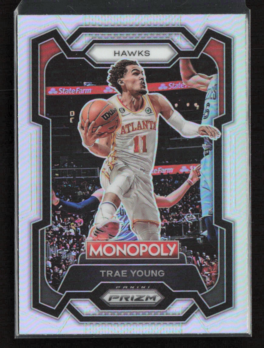 2023-24 Panini Prizm Monopoly Silver #4 Trae Young Atlanta Hawks