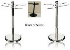 FJS Shaving Razor and Brush Stand Shaver Tools Shaving Set Stainless Steel NEW