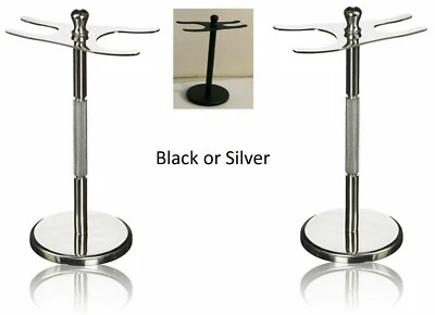FJS Shaving Razor and Brush Stand Shaver Tools Shaving Set Stainless Steel NEW