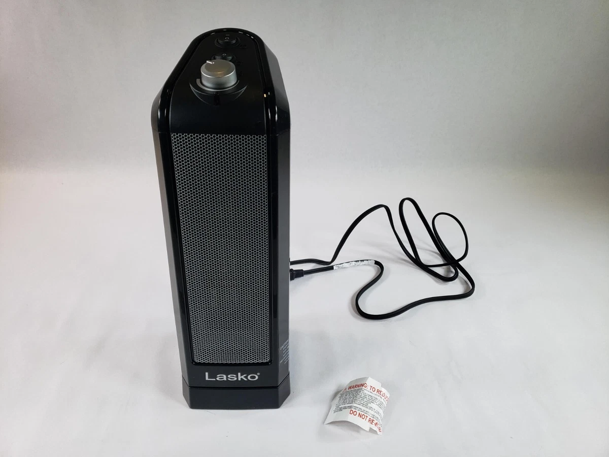 Lasko Oscillating Ceramic Space Heater CT16450 3 Speeds 15.7 Inches Black |  eBay