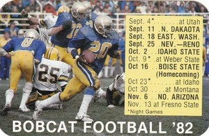 montana football state schedule university bobcats 1982 pocket