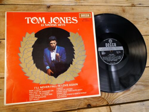 TOM JONES 13 SMASH HITS LP 33T VINYLE EX COVER EX 1967 RARE ORIGINAL UK - Photo 1/6