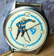 RARE VINTAGE SOVIET CHAIKA CHAYKA CHAJKA MENS WATCH USSR hockey 