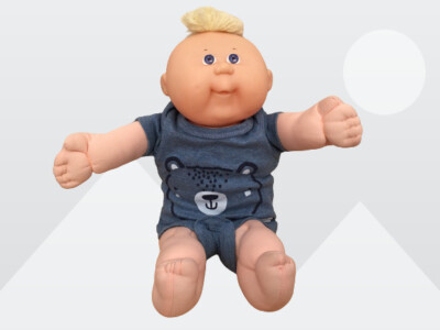Appalachian Artworks Cabbage Patch Kids Blue Eye Boy Soft Body 14'' Doll Vtg 1982