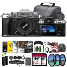 Fujifilm X-T5 Mirrorless Camera With XF 16-50mm f/2.8-4.8 Silver Lens Bundle