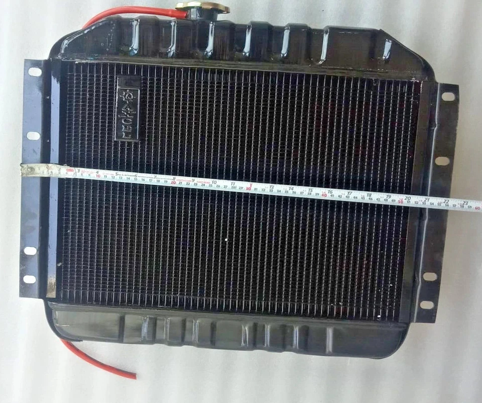 Fits Jeep 49-64 CJ-3A, 3B, Truck, Station wagon-4 Row Copper Radiator Assembly - Изображение 4 из 4