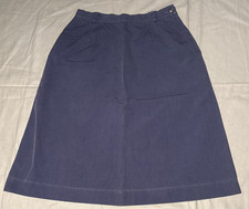 Carroll Reed Ski Shops New Hampshire Skirt Blue Knee Straight. Summer Fall