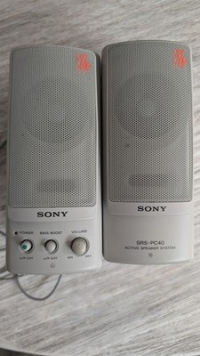 Sony White SRS-PC40 Active Speaker System Computer Speakers White 5W