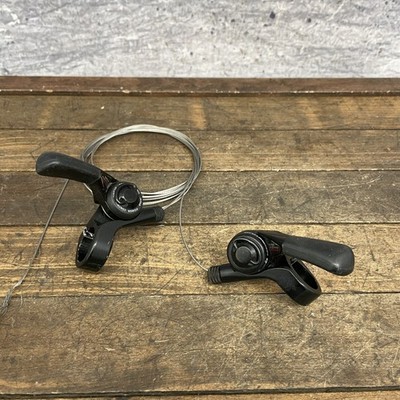 Vintage SunTour XC Pro Power Control 7 Speed Trigger Shifters 90s MTB Black 7s