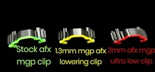 Afx Mgp Stock (Green), 1.3 Lowering (Yellow), 2mm Ultra low Clip Bundle Deal