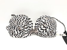 After Eden Women's Bra Underwear, Tops, White/Black Size S 70B