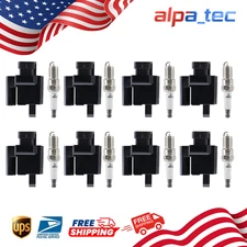 8 Ignition Coil & 8 Spark Plugs For CHEVY GMC CADILLAC 5.3L 6.0L 8.1L 4.8L UF271