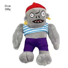 30cm Plants vs Zombies Pirate Zombie Plush Toy PVZ Stuffed Figure Doll Gift