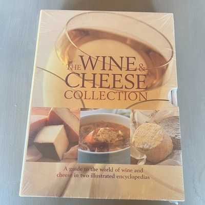 Sealed 2 Book Set Encyclopedia World of Wine & Cheese Collection Guide New Gift