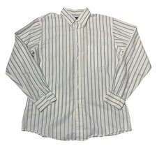 Vintage 90s Lands End Oxford Button Down Shirt Mens 16.5/35 Long Sleeve USA