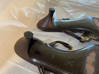 Louis Vuitton Gold Charms Thong Sandals Dark Brown Leather Size 37 Auth — photo 8