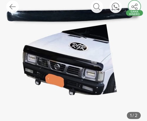 Nissan D21 Hood Deflector 1986 To 1997 Black Imported  New