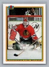 1990 Bowman Ed Belfour #7 Rookie RC HOF Blackhawks