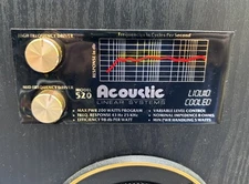 Acoustic Linear Liquid Cooled Model 520 High Frequency Speaker