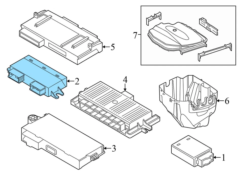 BMW 328I XDRIVE 2009-2012 - Módulo de control techo corredizo/techo corredizo 9137054 Foto 3 de 4