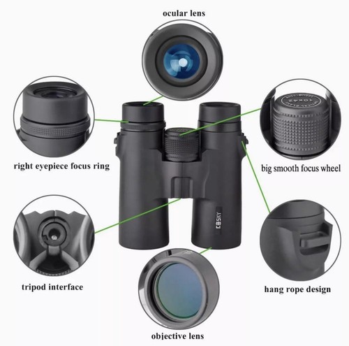 Binoculares de prisma de techo Gosky 10x42 para adultos, HD profesionales para observación de aves - Imagen 3 de 4