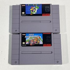 Super Mario World & Super Mario Kart - Super Nintendo