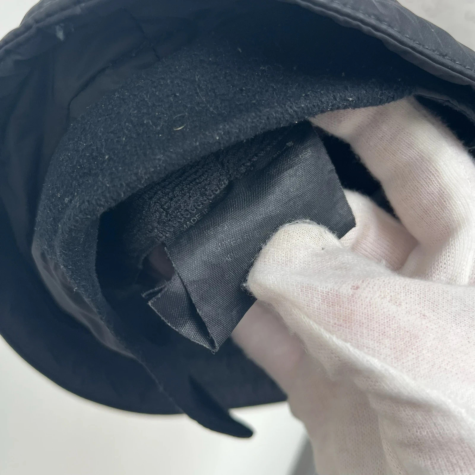 Prada Sport 00’s Black Nylon Bucket Trapper Hat - M image 7