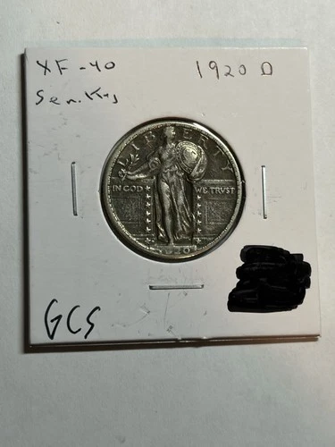 1920 D Standing Liberty Quarter Extremely Fine XF Tough Date