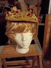 Vtg 1940s  Ladies Hat An Original By Dajon New York Sz 22 M.S.C Antique Fashion