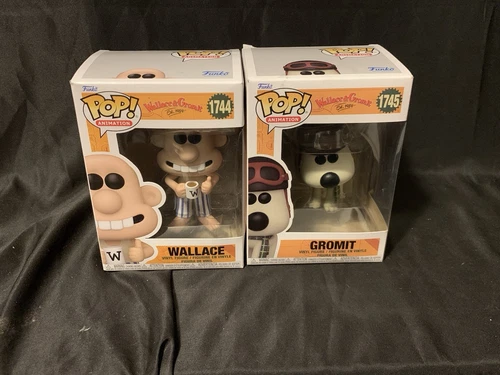 Wallace #1744, Gromit #1745 (Funko Pops, Wallace & Gromit) PoP! Animation