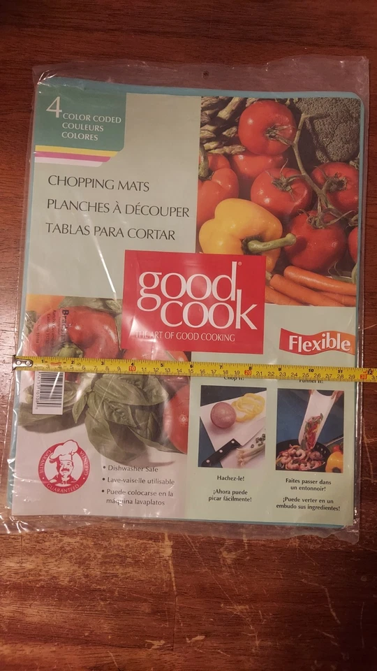 Goodcook Color Coded Chopping Mats (4) 15X12 - Image 3 of 4