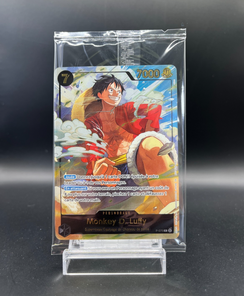 One Piece Card - Luffy P-075 Foil Gold – Exclusive Japan Expo 2025