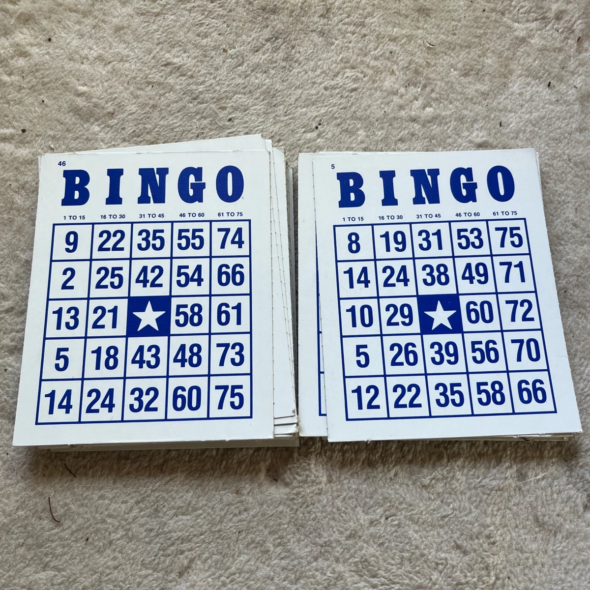 Bingo Cardboard Game Cards for sale | eBay