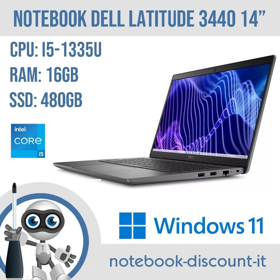 Dell Latitude 3440 · i5-1335U · 16GB · 480GB, foto 1 di 5