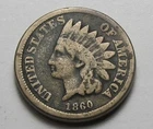 1860 INDIAN HEAD CENT, NICE  TOUGHER COIN!!!!(A4)