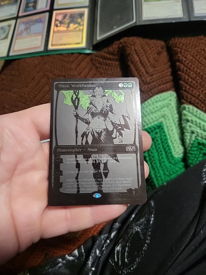 MTG Nissa, Worldwaker (SDCC 2014 Exclusive) Media Promos Foil NEAR MINT  - Image 2 of 4