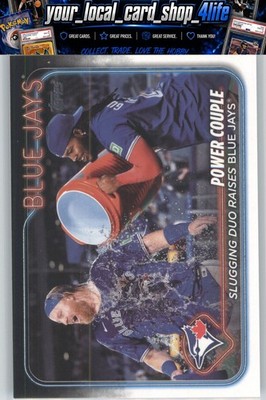 2024 Topps Update Aqua #US63 Power Couple: Slugging Duo Raises Blue Jays