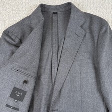 J Crew Ludlow Men  s 36S Slim Unstructured Moon Cloth Gray Two Button Blazer