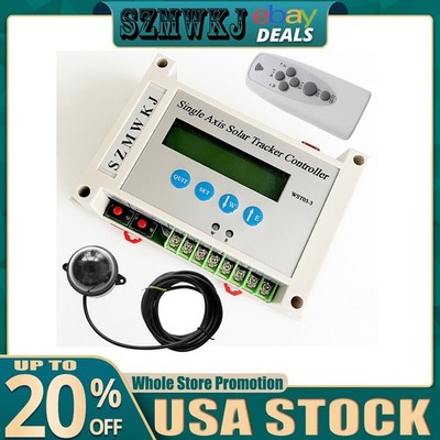 WST03-3 LCD Solar Tracking Single Axis Solar Tracker Controller DIY Solar System