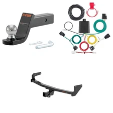 CURT Class 3 Tow Package Trailer Hitch, Wiring, Ball Mount - 13531, 56505, 45154