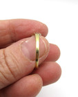 14K Yellow Gold Pearl Solitaire Brutalist Ring Size 8.5 [R322] — photo 7