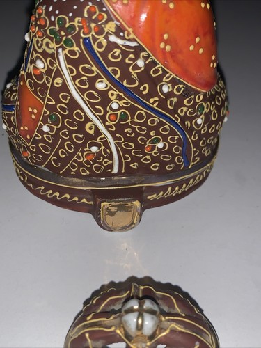 ¡QUEMADOR DE INCIENSO JAPONÉS VINTAGE SATSUMA BUDDHA CON TAPA!! - Imagen 7 de 11