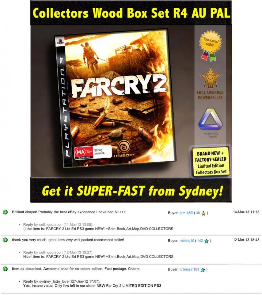 Far Cry 2 Collectors Edition PS3 *NEW *RARE *Oz Collector's FarCry PlayStation 3 - Image 4 of 4