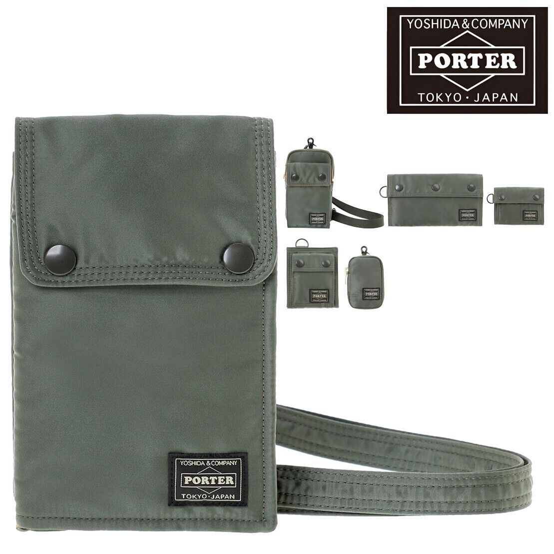 PORTER TANKER NAVIGATOR BAG, etc. Total 6 Types Sage Green PORTER TANKER NAVIGATOR BAG, etc. Total 6 Types Sage Green